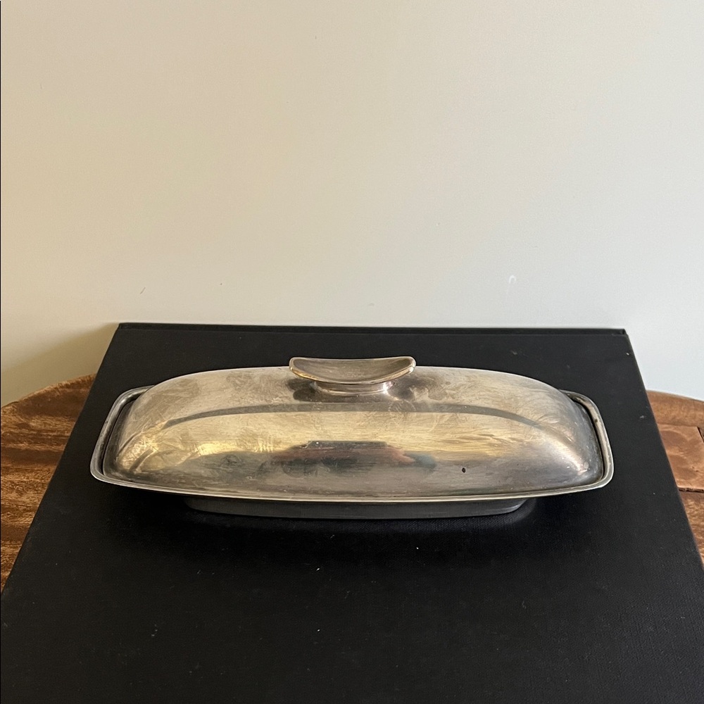 Vintage Gotham silver plated butter dish